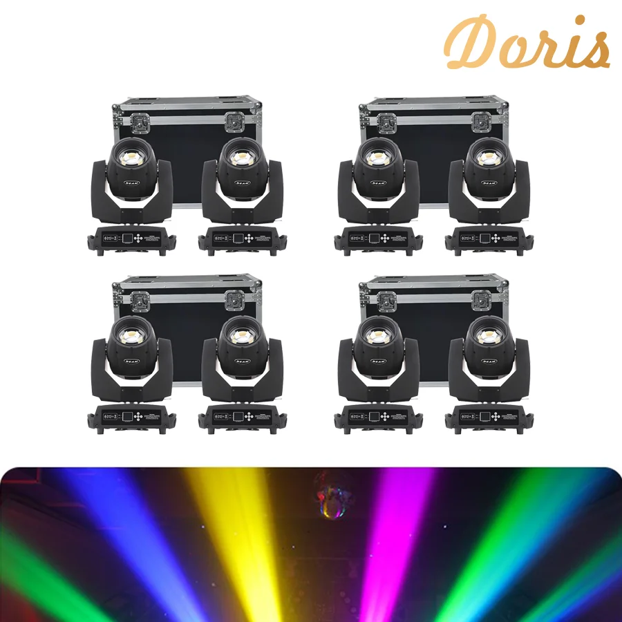 

Doris Beam 7R 230W сценический светильник с подвижной головкой DMX 512 Lyre для диджея, бара, концерта, дискотевечерние ринки, свадьбы (8 светильников и 4 д...