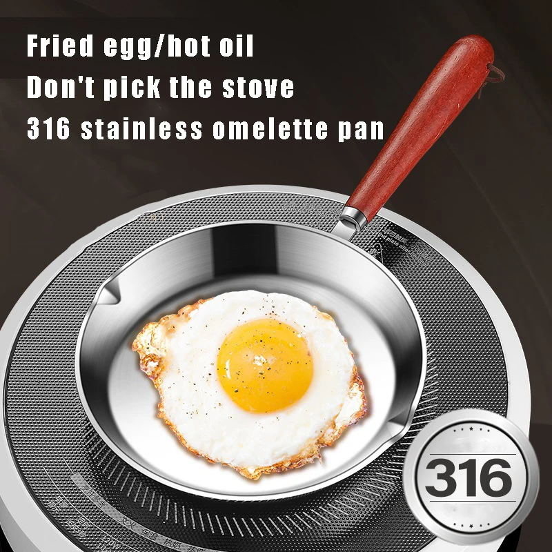 

Кастрюля для масла из нержавеющей стали с деревянной ручкой, 12 мл/16 см