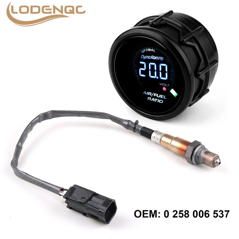 

OEM:0258006537 Universal 52mm Digital Air Fuel Ratio Gauge Narrowband O2 Oxygen Sensor For Lada Niva Samara Kalina Priora UAZ
