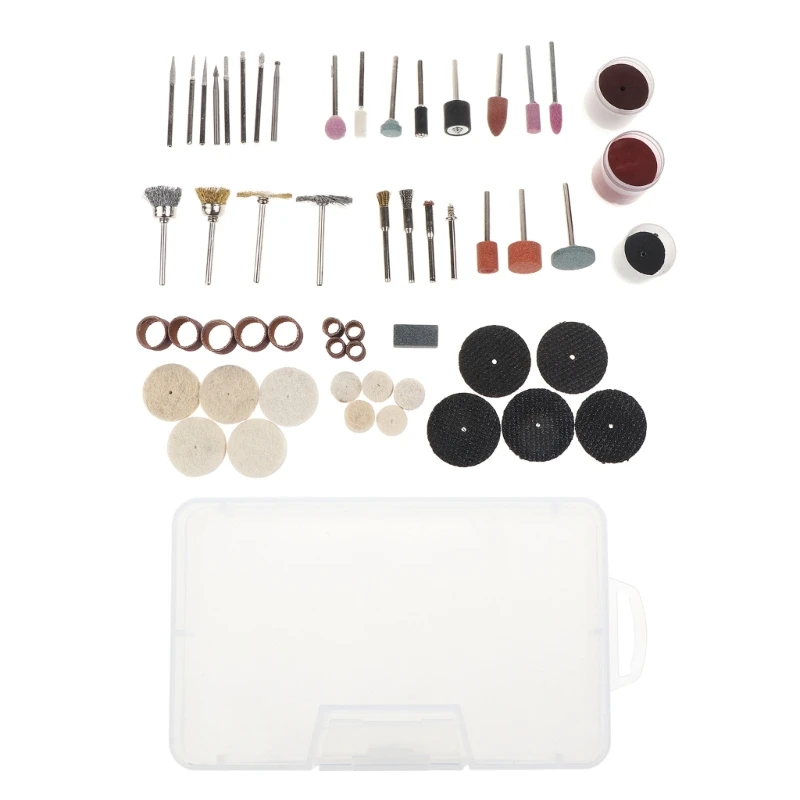 

100Pieces Rotary Tool Accessories Kit For Grinding Sanding Polishing Woodwroking R7UA
