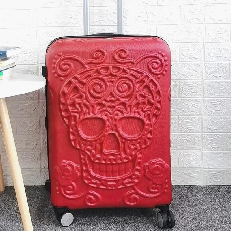 Skull Black Large Size Suitcase Brand Luggage For All Your Requirement For Holiday Removals