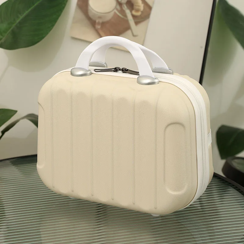 Новая маленькая дорожная сумка 14 дюймов, коробка для хранения макияжа, чемодан, миниатюрный портативный чемодан для багажа, женский модный косметический Органайзер