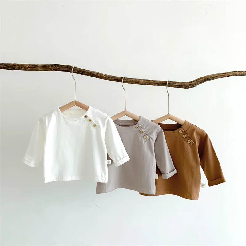 

Lawadka Baby T-shirts For Boys Girls Cotton Long Sleeve Baby's Clothing Casual Sport Spring Toddler Boy Girl Clothes New 6-24M