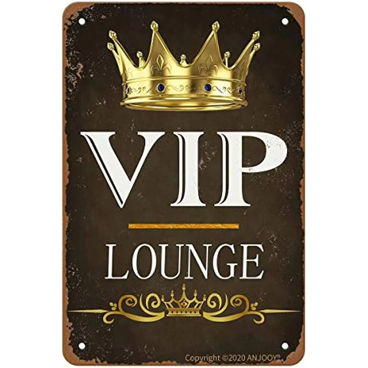 

Vintage Metal Tin Signs - VIP Lounge - Aluminum Sign for Bar Cafe Home Pub Garage Bathroom Hotel Door Wall Decor Art