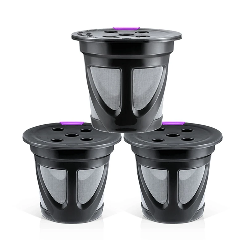 

3PCS Reusable K Cup Compatible With Single Serve Coffee Maker Refillable K Cups Coffee Filters