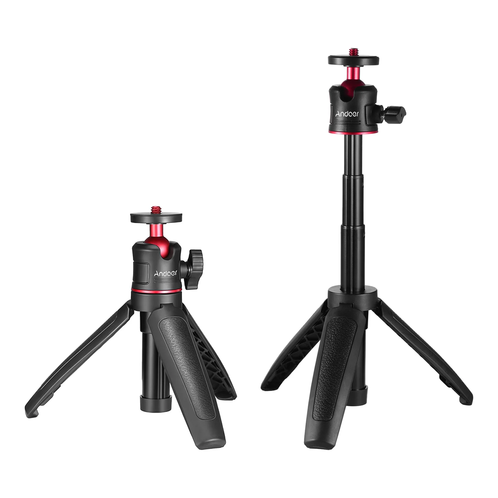 

Mini Extendable Desktop Tripod Handheld Selfie Stick Tripod Stand with Flexible Ballhead For Selfie Travel Vlogging Tripods