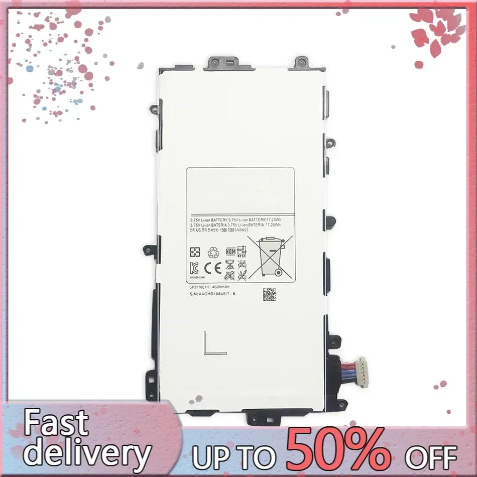 Литий-полимерный аккумулятор для планшета Samsung Galaxy Note 8 0 GT N5100 N5120 N5110 4600 мАч SP3770E1H