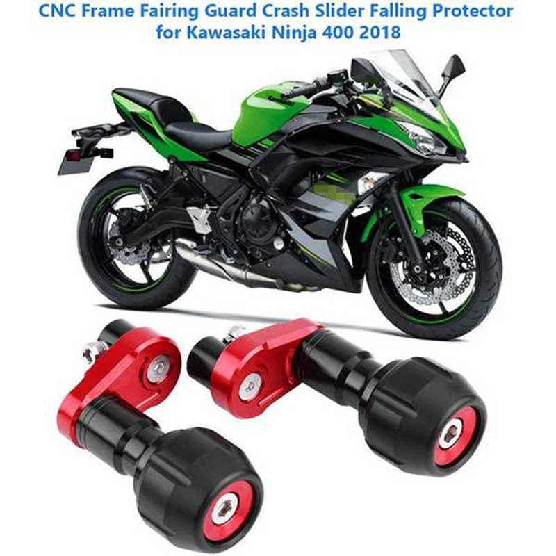 

Motorcycle Falling Protection Frame Slider Fairing Guard Crash Pad Protector for Kawasaki Ninja 400 Z400 2018-2019