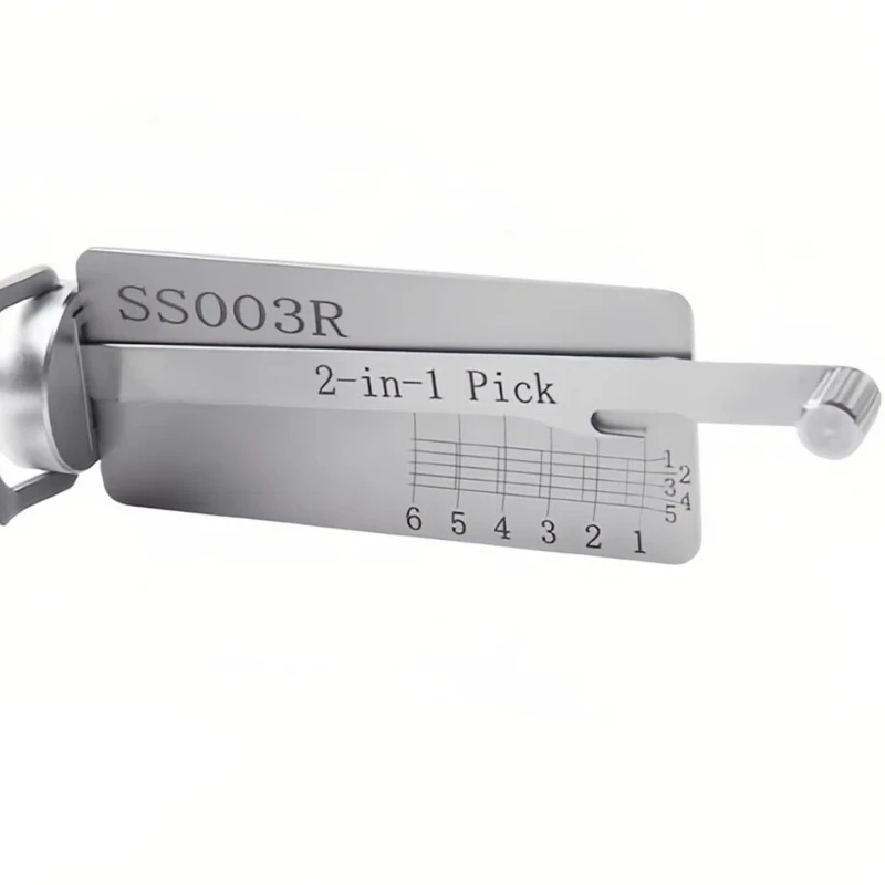 Фото Инструмент слесарный Lishi SS003R 2-в-1: отмычка и декодер для плоского фрезерования замков Xiange/Feiyan/Sanhuan/Italian ISEO Civil Lock №1