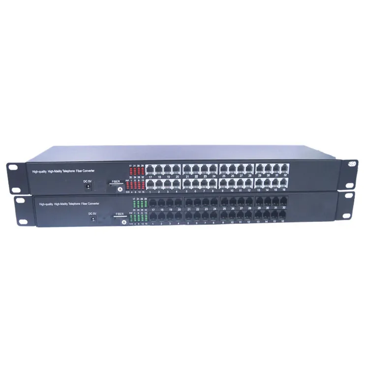 

PCM 128CH Telephone and Ethernet transmitter To Fiber optical media Converter Extender 20km