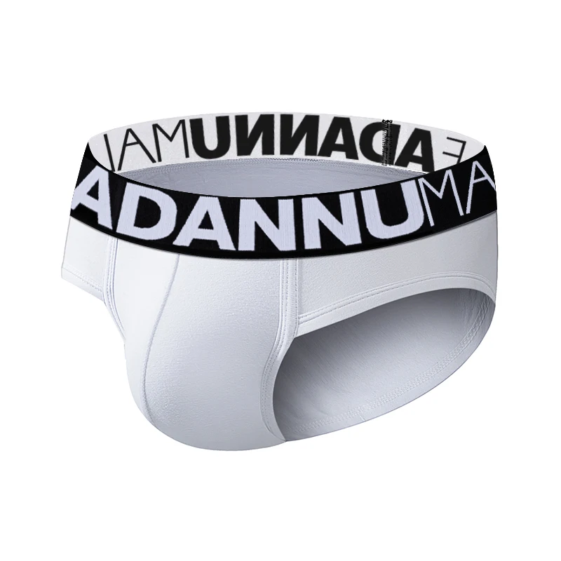 

New Men Underwear Men's Solid Cotton Breathable Briefs Hip Raise Slip Male Underpants Sports Mens Panties U Conve