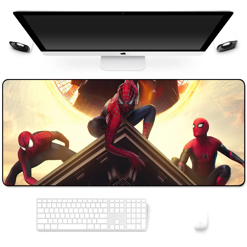 Антискользящий прочный резиновый большой игровой коврик для мыши Marvel