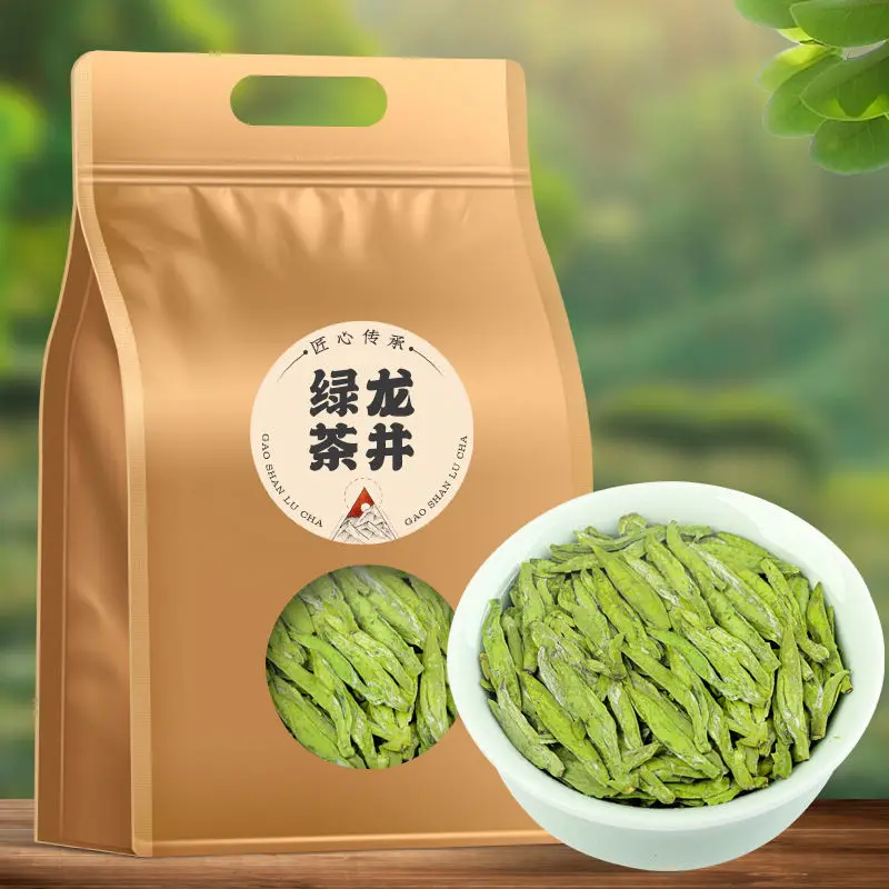 

Новинка 2022, чай Longjing Aaa, суперклассный предварительно заправленный зеленый чай Hangzhou Longjing, чай ранней весны, Подарочная коробка 250 г 500 г, без ч...