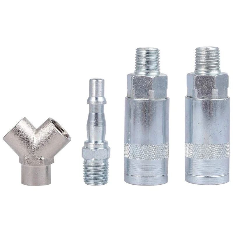 Фитинг для воздушного шланга 1/4 дюйма BSP быстросъемный дистрибьютор типа Y фитинг