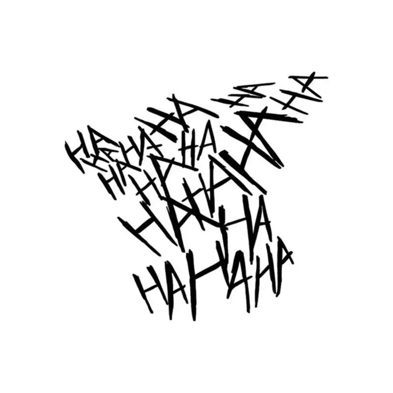 

HAHAHA Светоотражающая наклейка на мотоциклетный шлем, автомобильные наклейки, Джокер, наклейки HAHAHA, забавные граффити, украшение для стайлинга мотоцикла и автомобиля