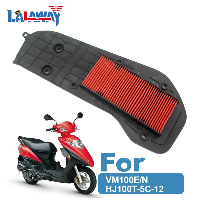 

2 Pack Scooter Motorcycle Air Filter Motor Bike Intake Cleaner For SUZUKI Haojie VM100E/N HJ100T-5C-12, Air Filter