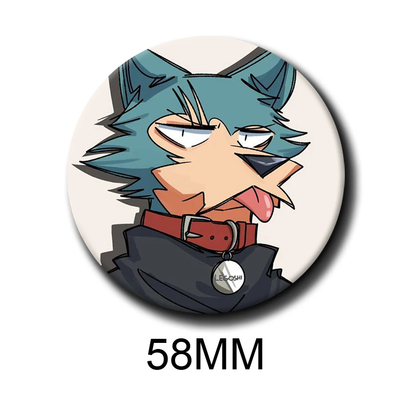 58 мм Классический забавный аниме-значок B-BEASTARS с мягкими пуговицами, милый мультяшный персонаж животного Хару, (art.: 3920dcbe290b4) - 3920dcbe290b4