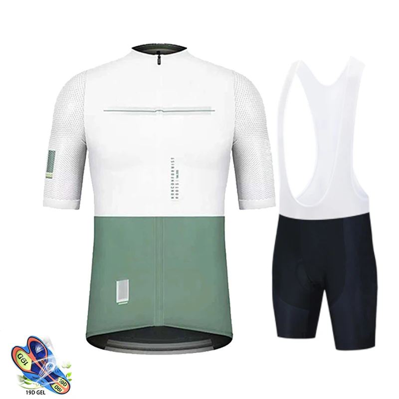 

Men's Cycling Jersey Set Breathable Quick Drying Short Sleeved Bike Shirt and Soft Cushion Shorts MTB Sports Outdoor Equipment