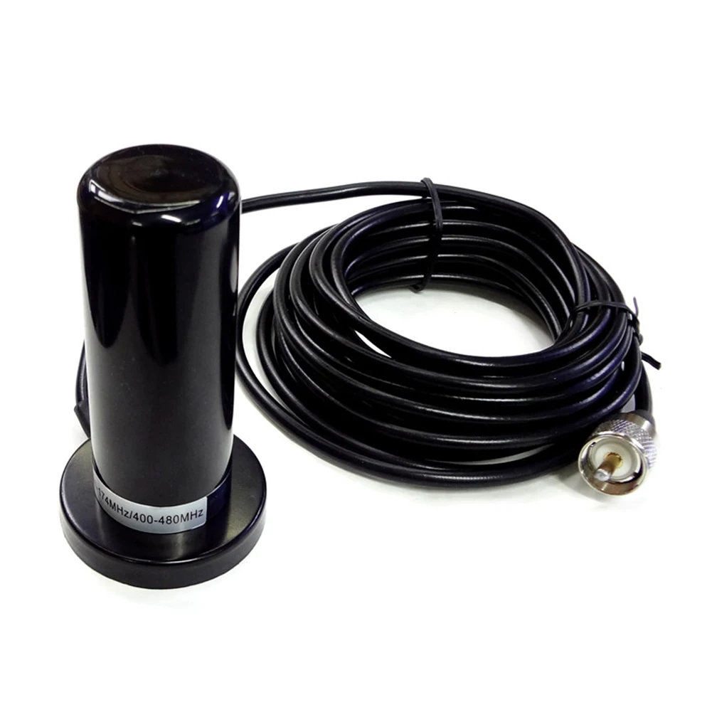 

Antenna Dual Band VHF UHF Car Radio Antenna BNC Male Connector Magnetic Base Mount for Car Truck Radio Radio Mobile Transceiver