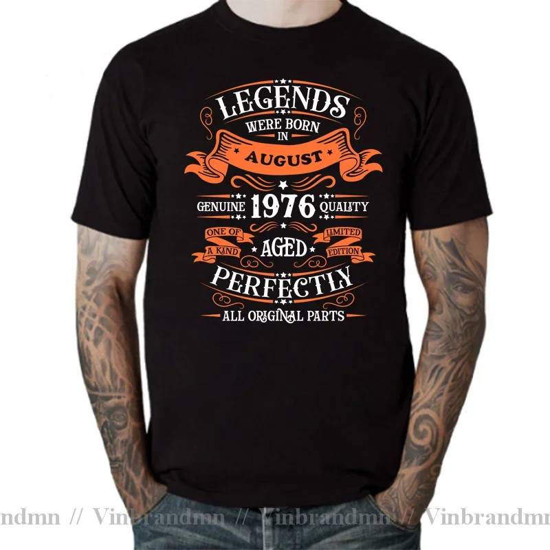 Legends Born in 1976 Aged Perfectly November September October December January Febuary March April May June July August T Shirt