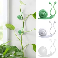 10pcs garden snail shape clips plant cages supports plant support greenhouse reusable for vines vegetables tomatoes