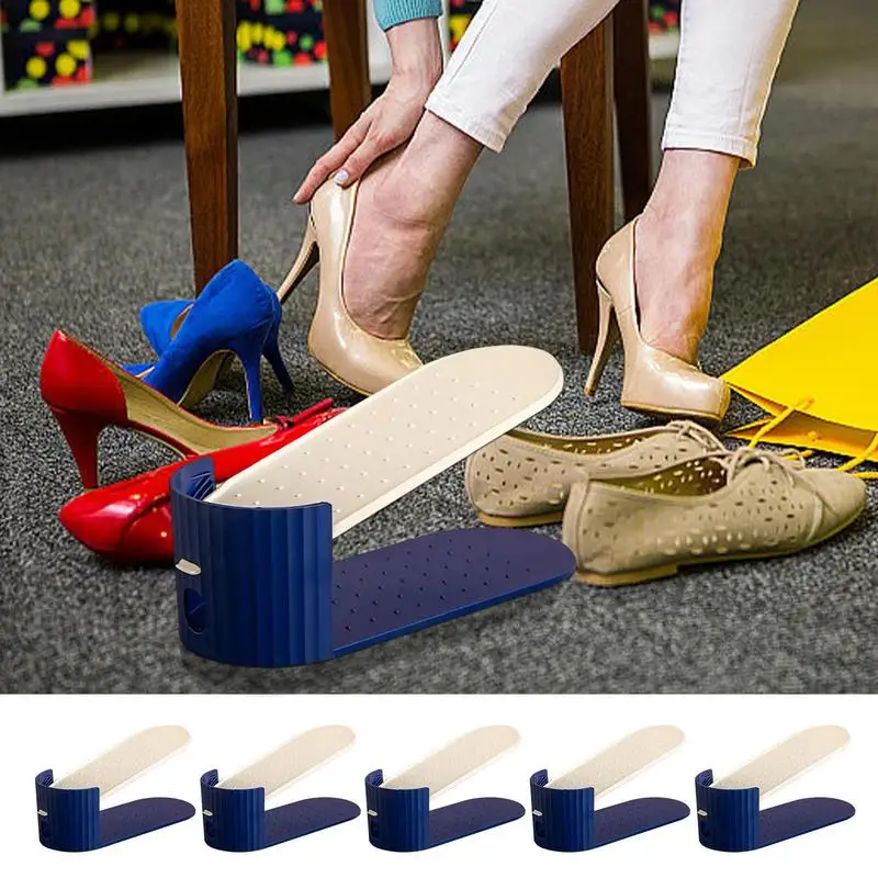 

Adjustable Shoe Organizer Shoes Storage Rack Shoebox Shoe Slots Organizer Holder Footwear Support Slot Space Saving Shoes