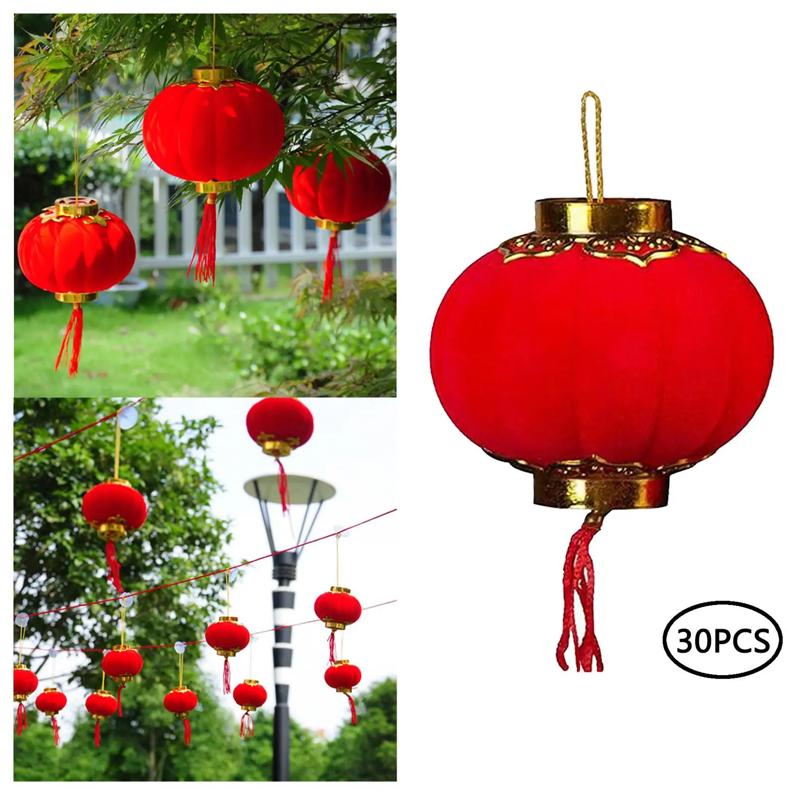 

Red Chinese Lanterns Lunar Traditional Mini Lantern Chinese Style Design for Home Decor Celebration