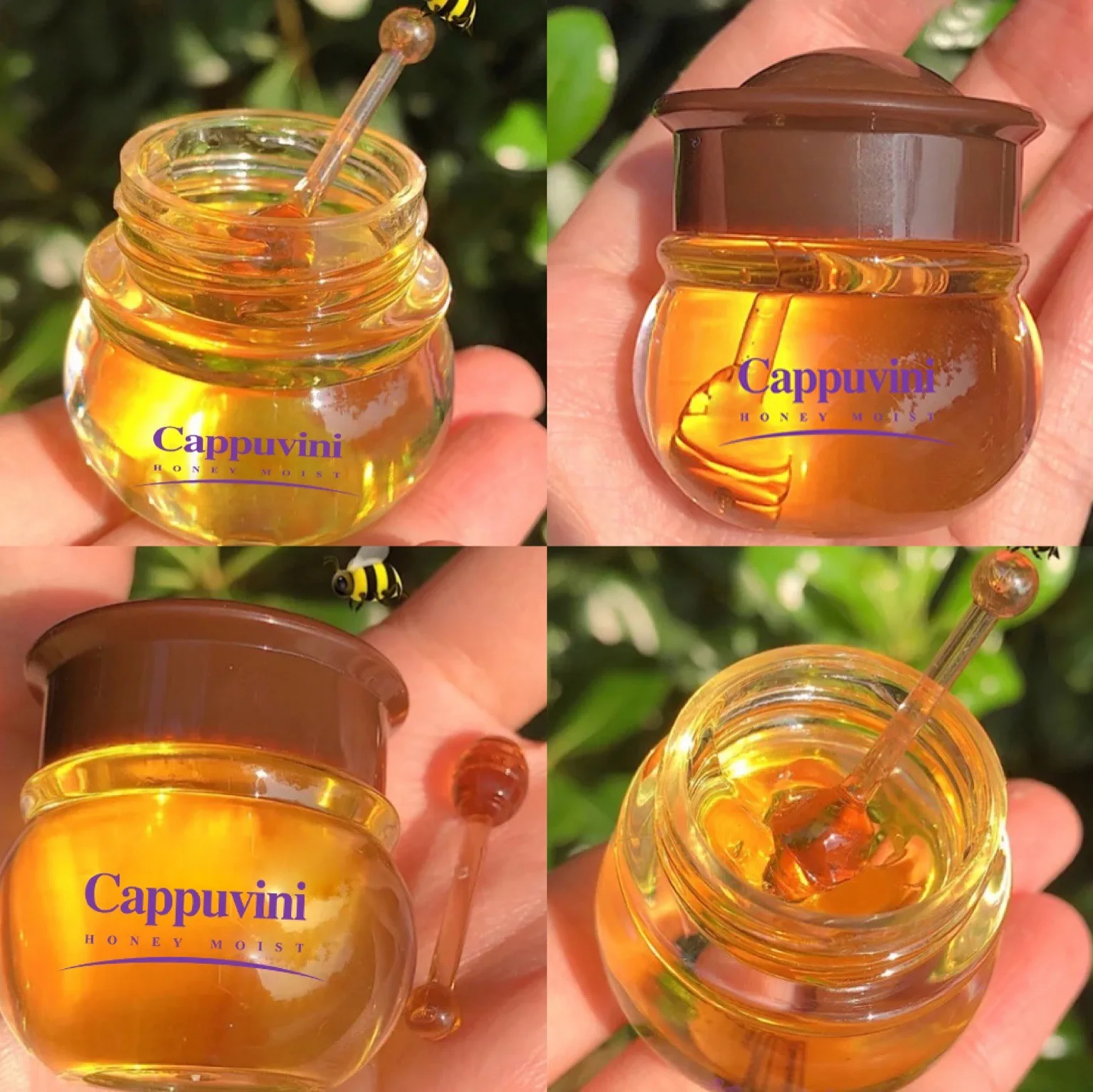 

Cappuvini Moisturizing Lip Gloss Lip Balm Nourishing Anti-wrinkle Anti-cracking Unisex Lip Oil Honey Peach Sleeping Lip Care