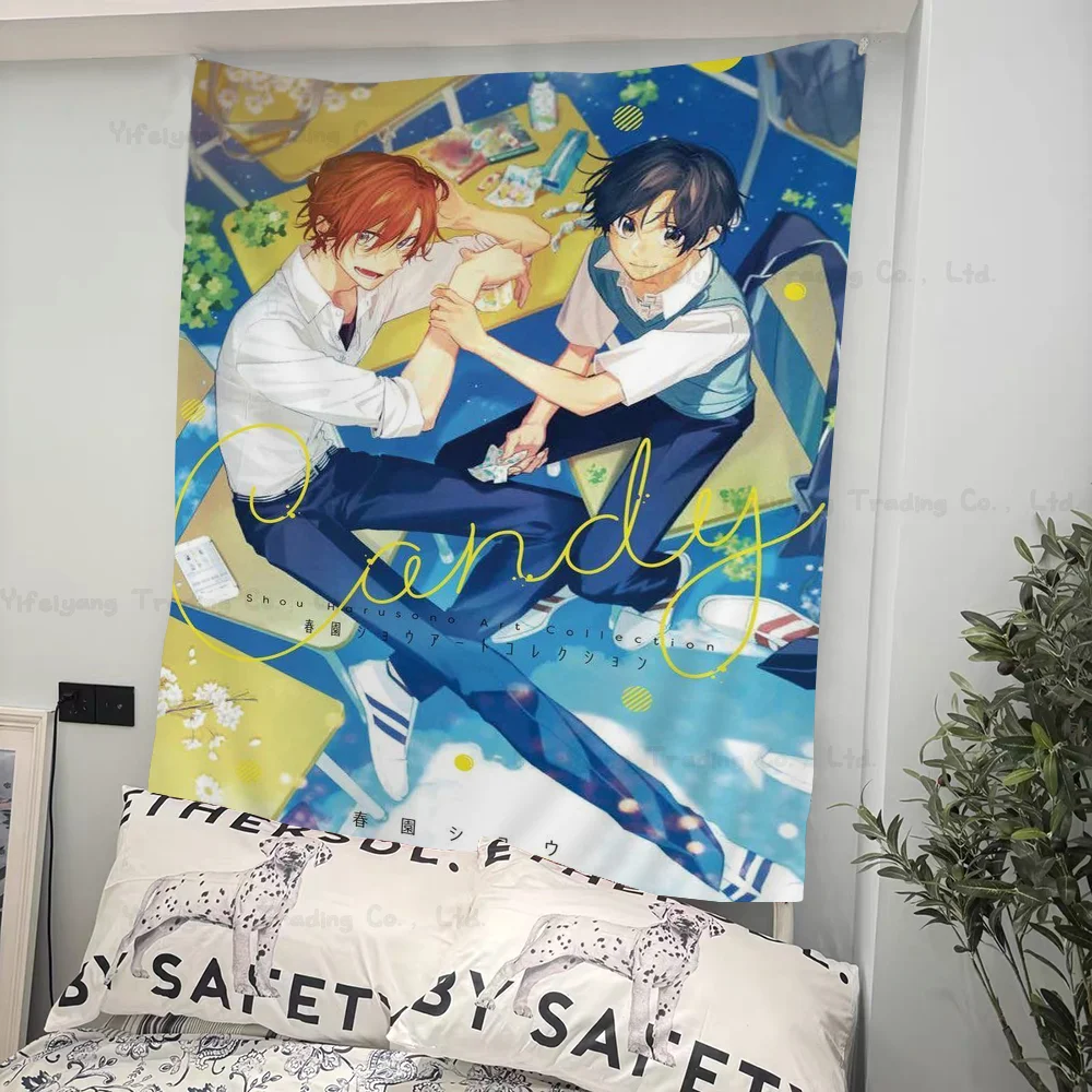 Сасаки Мияно Гей Хиппи Настенные Гобелены Для Гостиной Домашний Декор Общежития