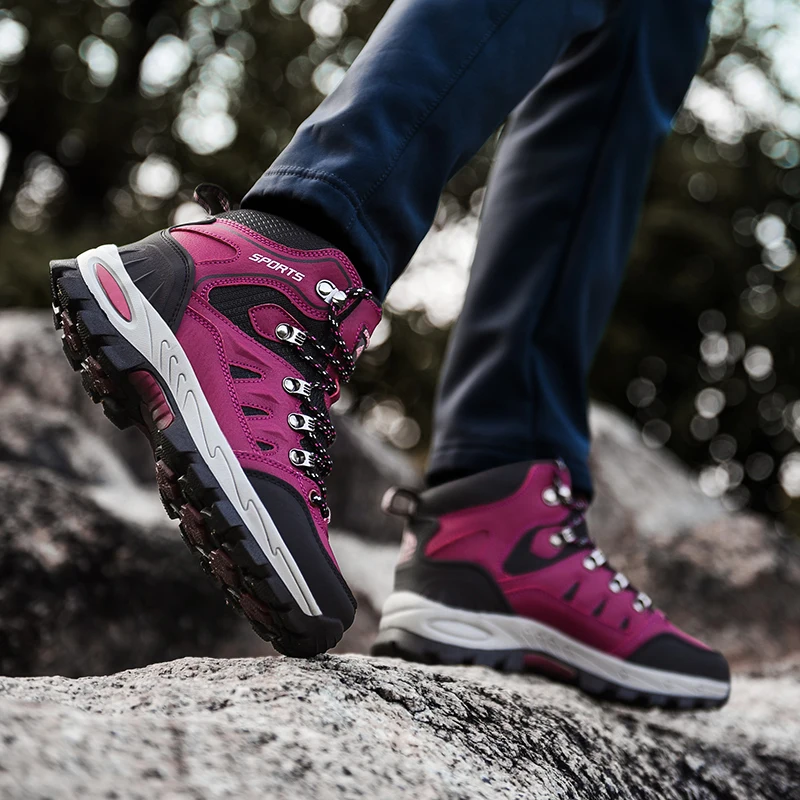 Sneakers Men and Women Hiking Shoes Comfortable Trekking Footwear Breathable Mountain Climbing Shoes Wear-resistant Senderismo