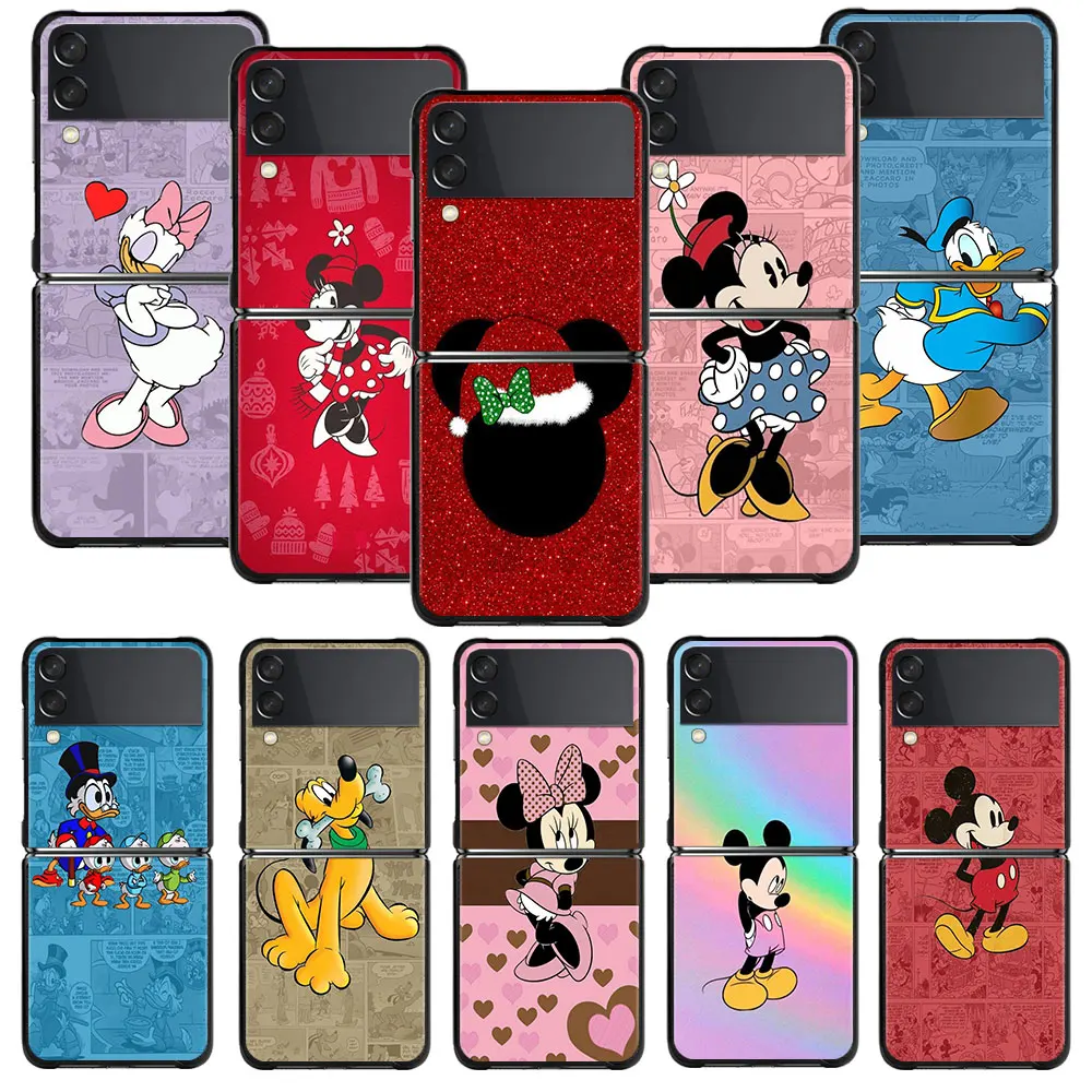 

For Samsung ZFlip ZFlip3 Z Flip3 5G Flip Celular PC Disney mickey minnie quadrinhos Phone Cover
