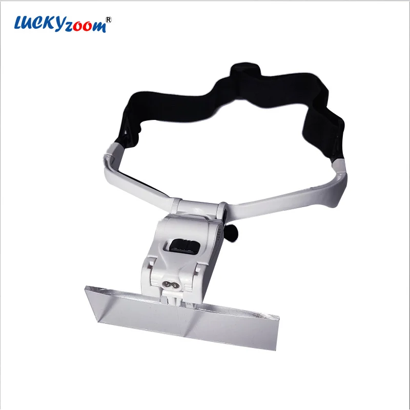 

Professional Head Magnifier Eyewear Glasses Magnifier 1X 1.5X 2X 2.5X 3.5X Folding Illuminated Magnifying Glass For Repair Lupa
