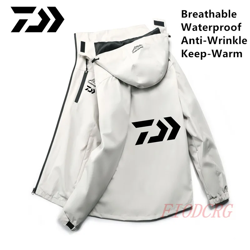 

Новое поступление, осенне-зимняя рыболовная куртка, ветровка, сохраняющая тепло толстовка, водонепроницаемая куртка на молнии, одежда для р...