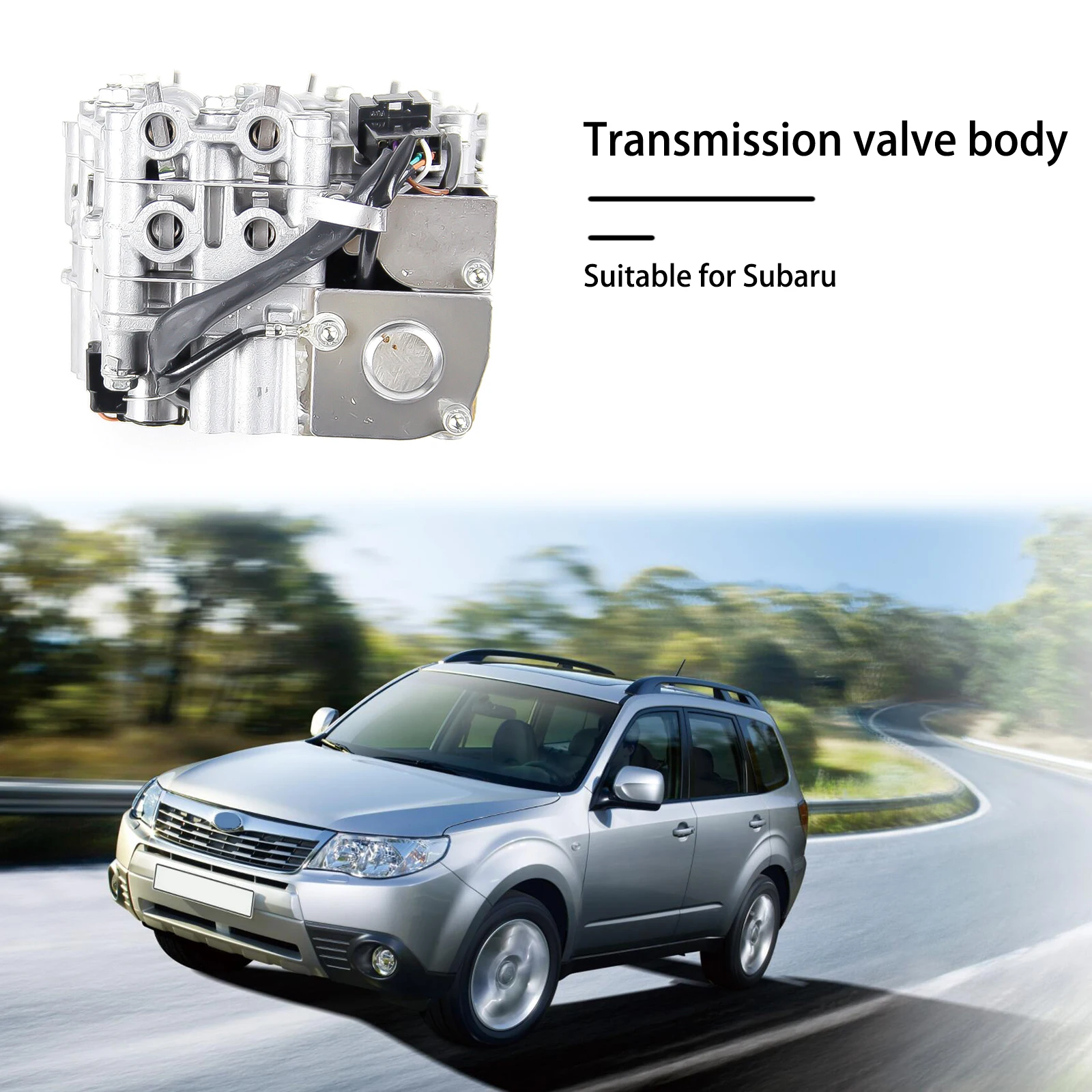 OEM TR580 CVT  Transmission Valve Fit for SUBARU Silver Body Auto Part  For FORESTER 11-16 1.6L 2.5L / EXIGA Metal And Plastic