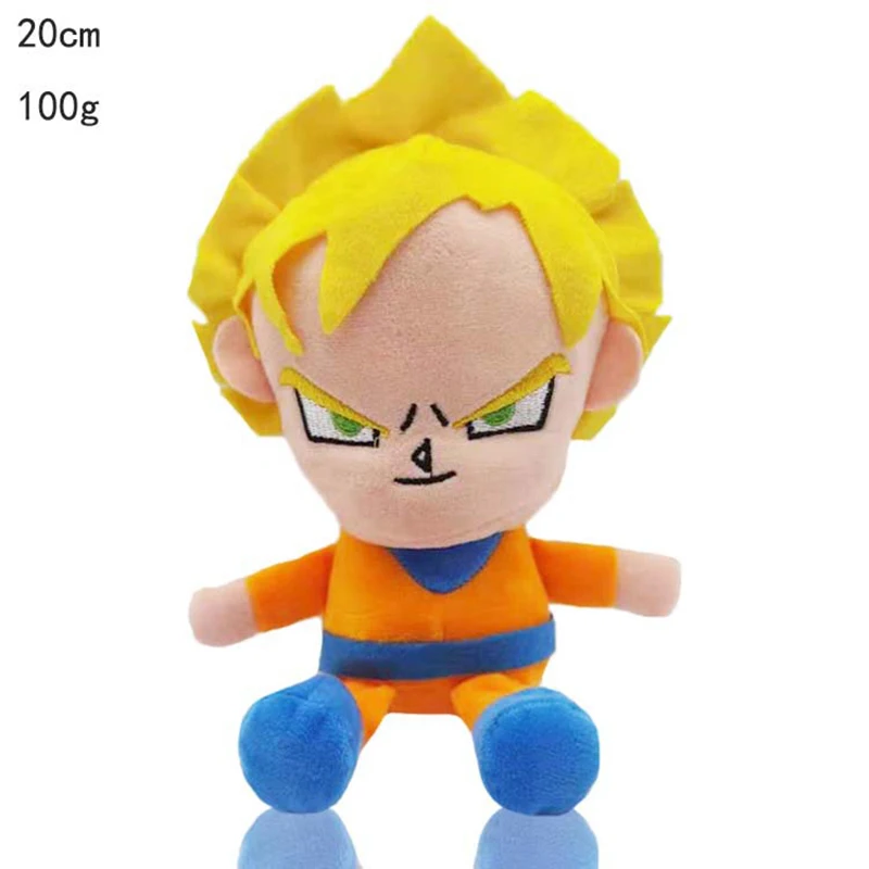 

Anime Dragón Ball Super Stuffed PP Cotton Dolls Kawaii Goku Vegeta Goten Plush Soft Toys Kids Birthday Christmas Gifts
