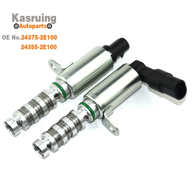 

New Oil Intake& Exhaust Variable Timing Solenoid Valve VVT 24375-2E100 24355-2E100 for Hyundai Elantra Kia Forte Optima Soul