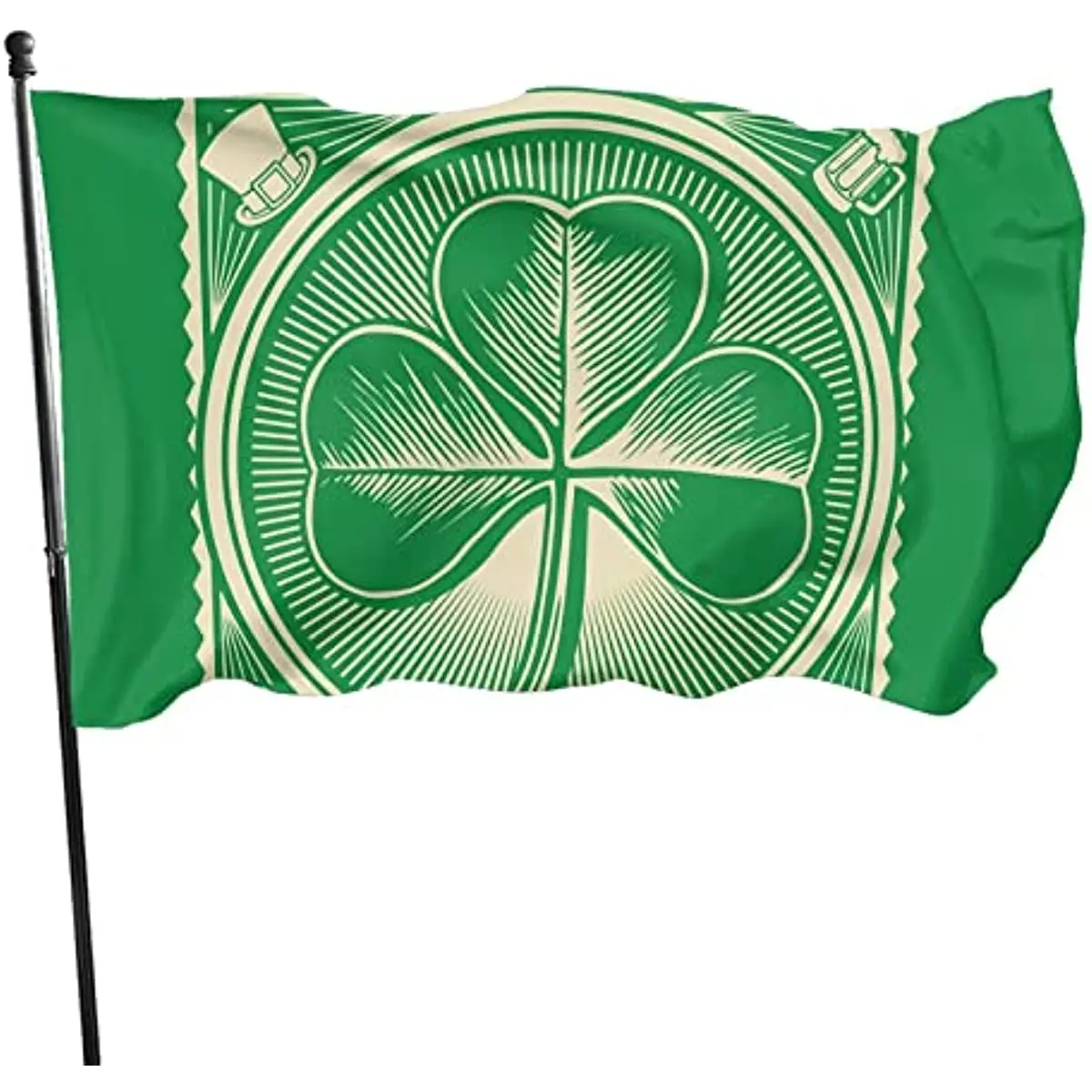 

St. Patrick's Day Flag 3x5 Ft. Banners for Garden Outdoor Wall Decorations , Home House Outdoor Indoor Decor