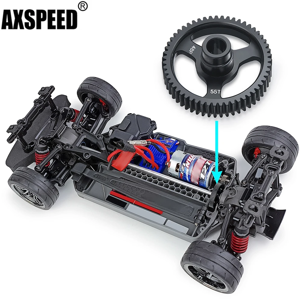 

AXSPEED Metal Spur Gear 48P 55T 62T Transmission Gears for 1/10 4-Tec 2.0 RC Car Upgrade Parts