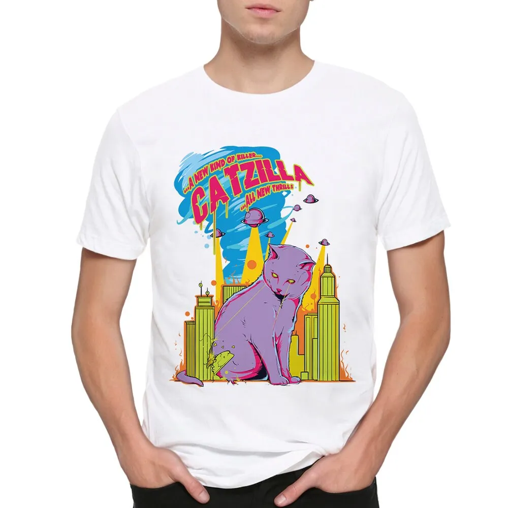 Забавная футболка с кошкой Catzilla размеры met 129
