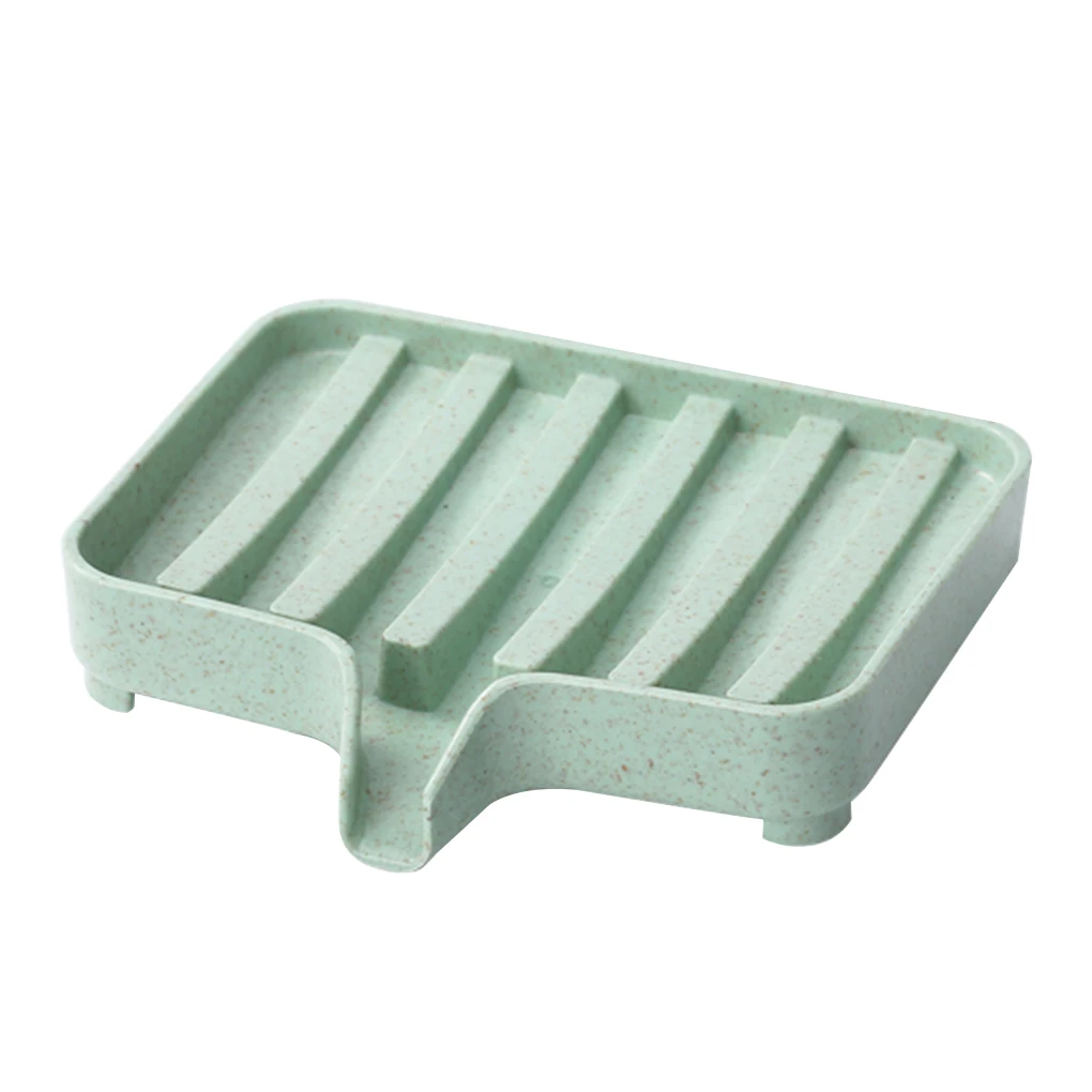 

Bathroom Soap Dish Bath Storage Box Drain Tray Holder For Toilet Kitchen Rack Cases Supplies Gadgets 1pcs