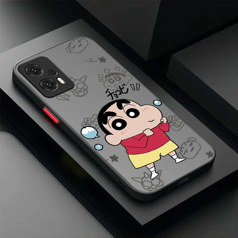 Чехол Sleep C-Crayon S-ShinChan для Xiaomi POCO M6 Pro 4G C65 X6 X3 NFC X4 GT X5 F3 F4 F5 F6 13T 12T 11T 10T 13 12 11 Lite 5G NE