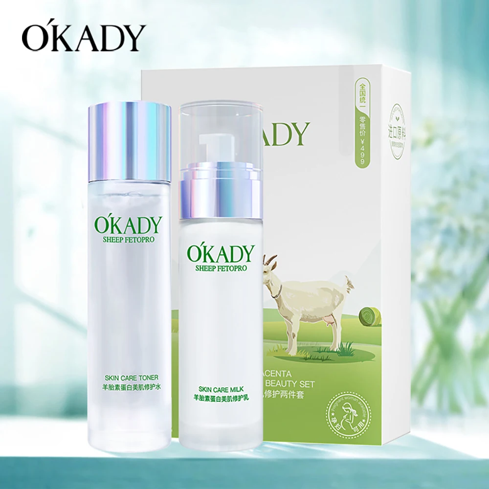 

OKADY Sheep Placenta Facial Tonic Anti-wrinkle Oil Control Removal Acne Whitening Lotion Face Skin Care Beauty Emulsions Toner