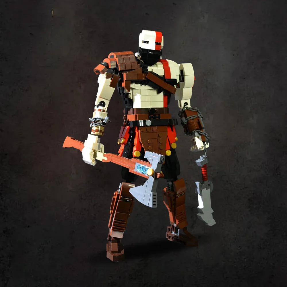 Фото MOC-192904 Конструктор God of War 2018: Кратос, популярная игровая модель, фигурки Кратоса, кирпичики для сборки, игрушки DIY, подарок для детей №2