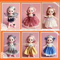 new 16 cm bjd doll 12 joints make up mini girl gift diy play house childrens toys