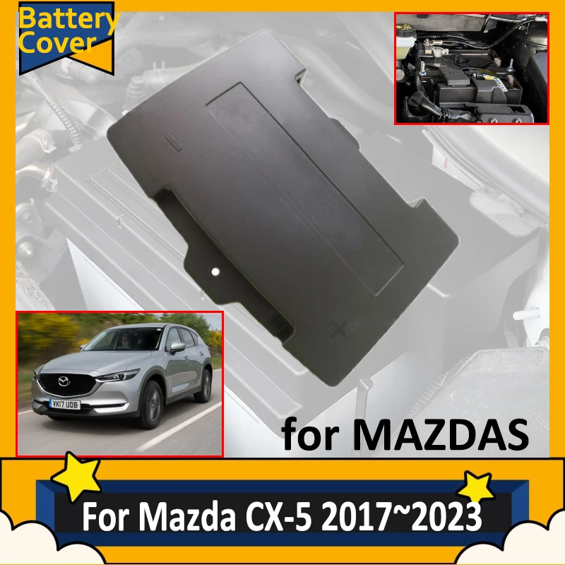 

Крышки для автомобильных аккумуляторов для Mazda CX 5 CX5 MK2 KF 2017 2018 2019 2020 2021 2022 2023 крышка аккумулятора огнестойкие аксессуары для двигателя