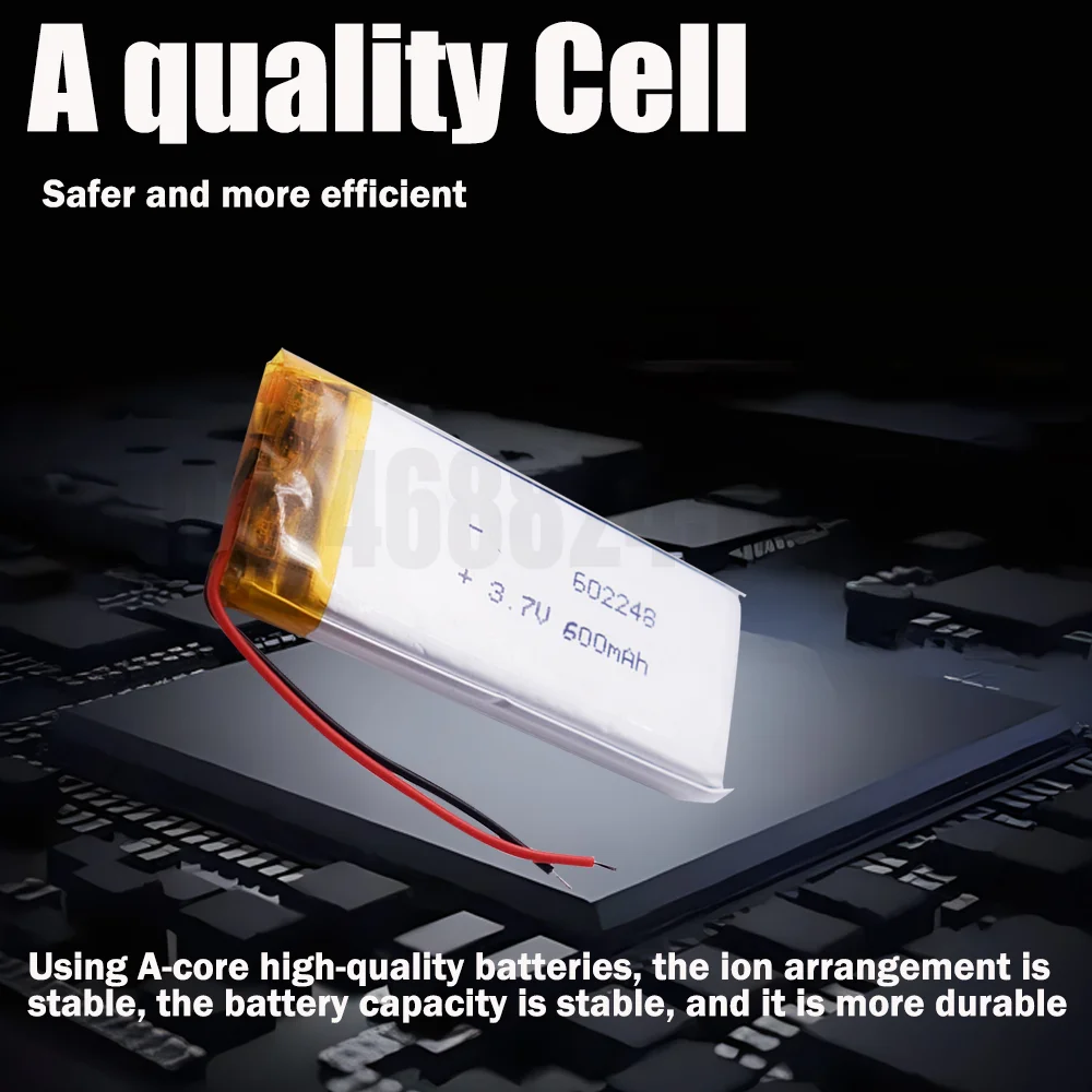 1/2 шт. литий-полимерные перезаряжаемые литий-ионные батареи 3 7 в 600 мАч 602248 для DVD