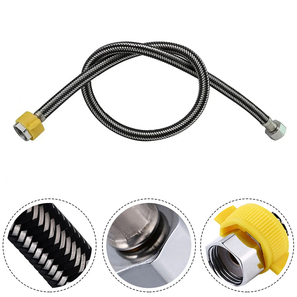 

High Quality Hose Hose Hose Faucet Hose Mixed Wire Practical Silver Stainless Steel Water Heater 1pcs 20cm Durable