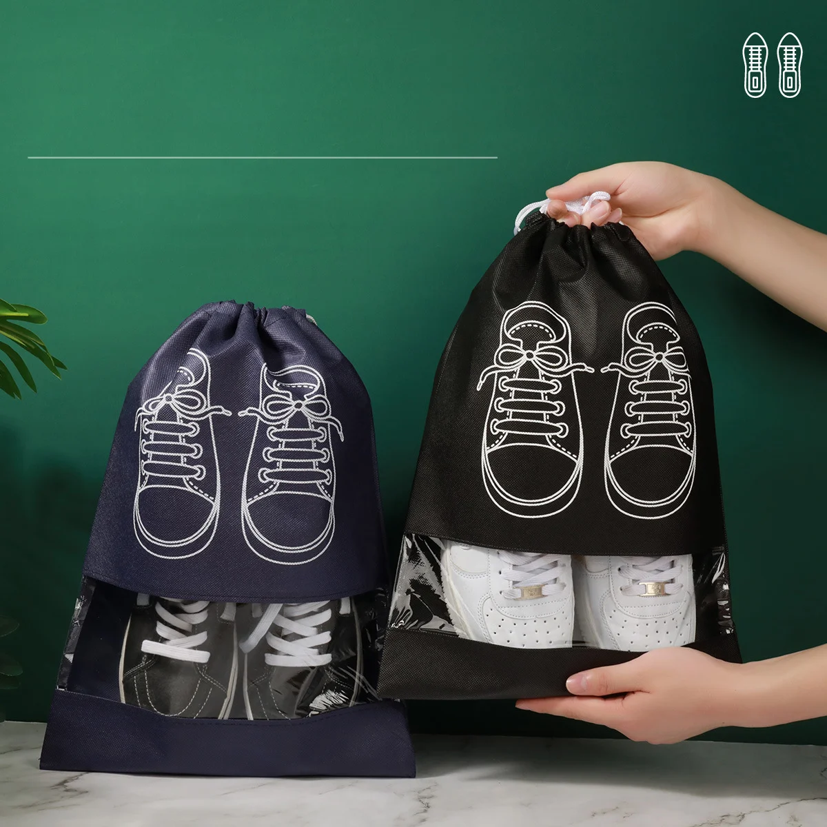 

Модная сумка для хранения обуви, пылезащитная сумка, дорожная сумка для обуви с завязками, карманная сумка для обуви, сумка для домашнего сортировки обуви