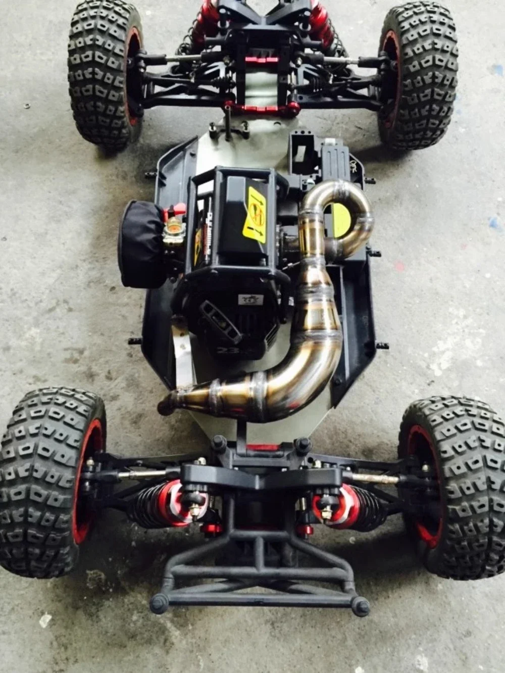 QL Racing металлическая выхлопная труба для Losi 5ive-t DBXL RCMK XCR бензиновый автомобиль масштаб 15 RC грузовик (art.: 3920cbca244ab) - 3920cbca244ab