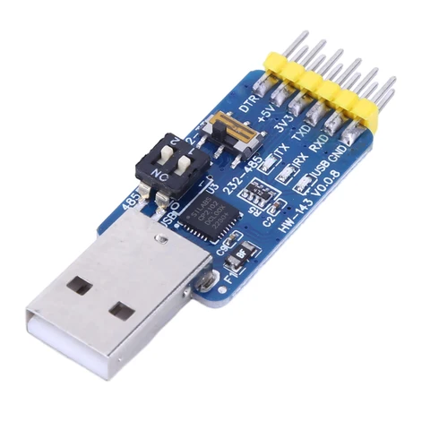CP2102 6-в-1 USB-UART USB-инструмент для последовательной отладки USB-TTL/RS485/232 TTL-RS232/485 232–485 Модуль последовательной связи для Arduino
